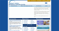 Desktop Screenshot of kahlertregionalcancer.org